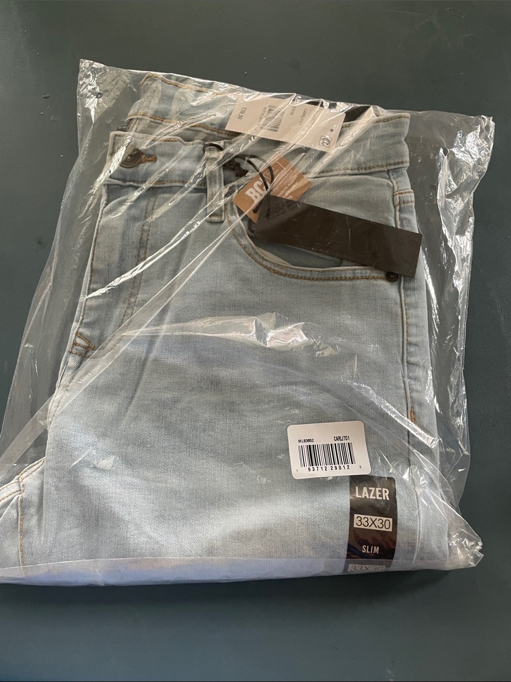Lazer Slim Fit Men’s Jeans — Light Wash Blue